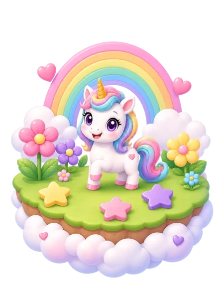 Cute Unicorns island