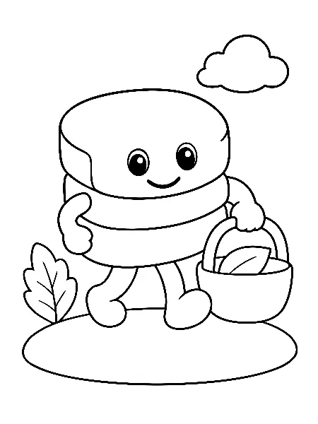 Friendship Picnic Meadow coloring page